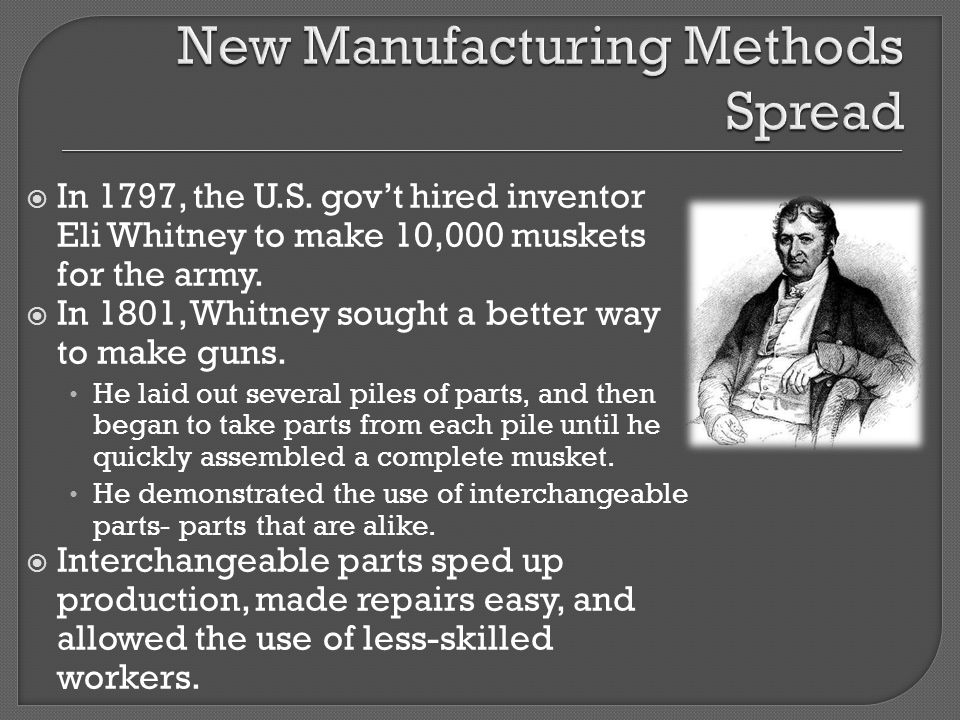 New Manufacturing Methods Spread