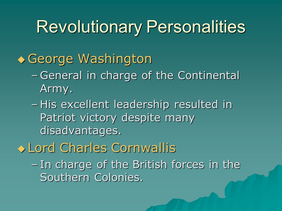 Revolutionary Personalities