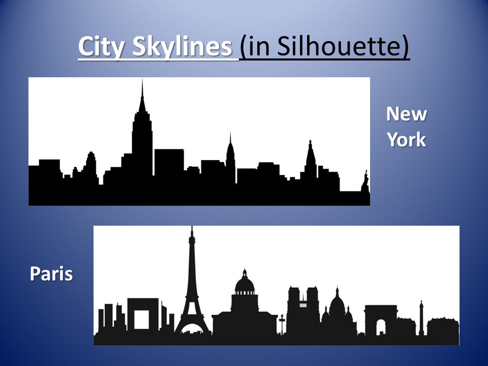 City Skylines (in Silhouette)