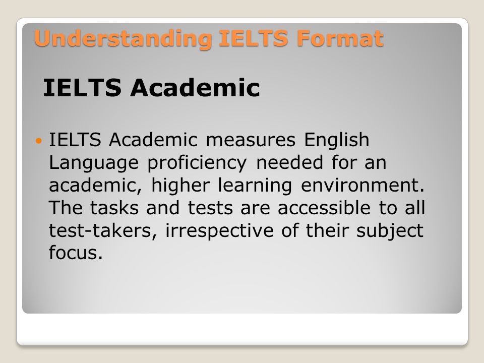 Understanding IELTS Format