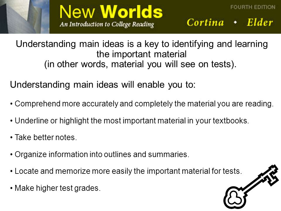 (in other words, material you will see on tests).