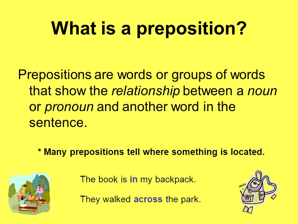 What is a preposition