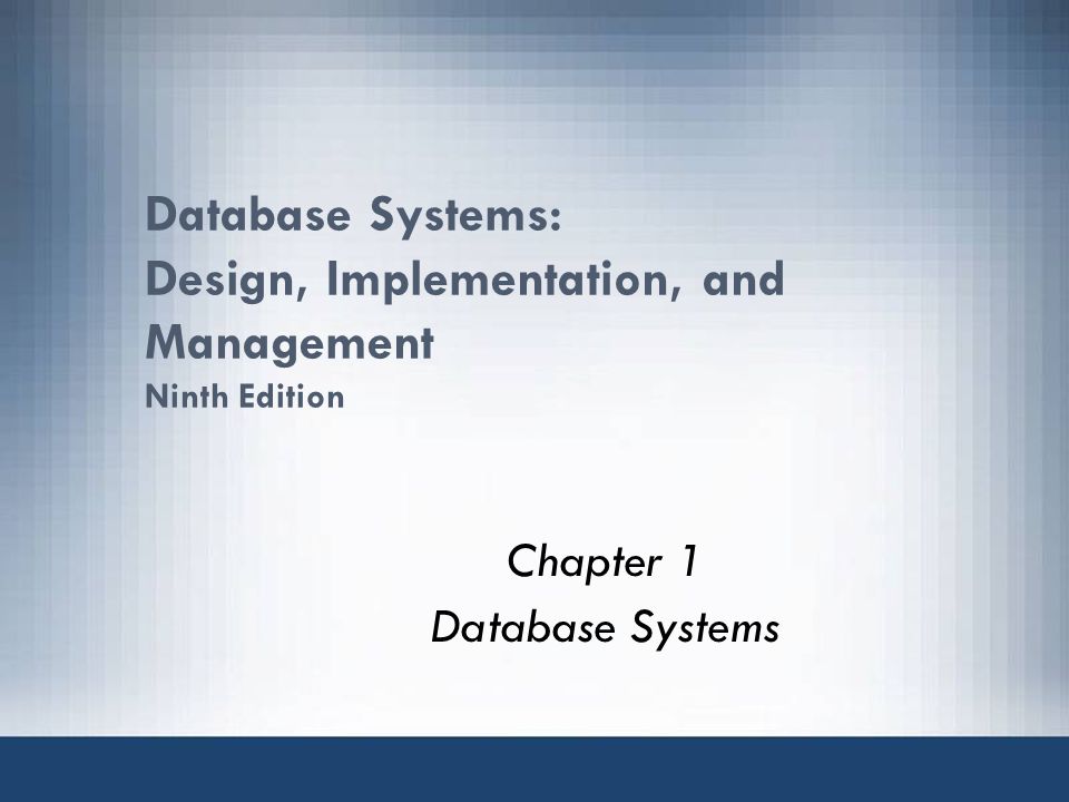 Database Principles Fundamentals Of Design Implementation And Management Free Pdf