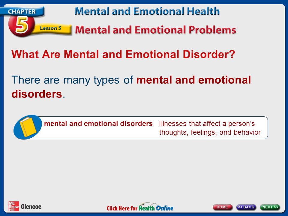 What Are Mental and Emotional Disorder