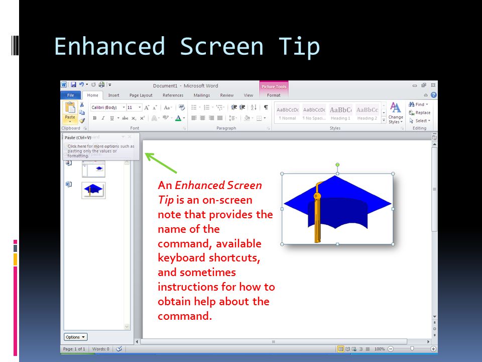 Enhanced Screen Tip