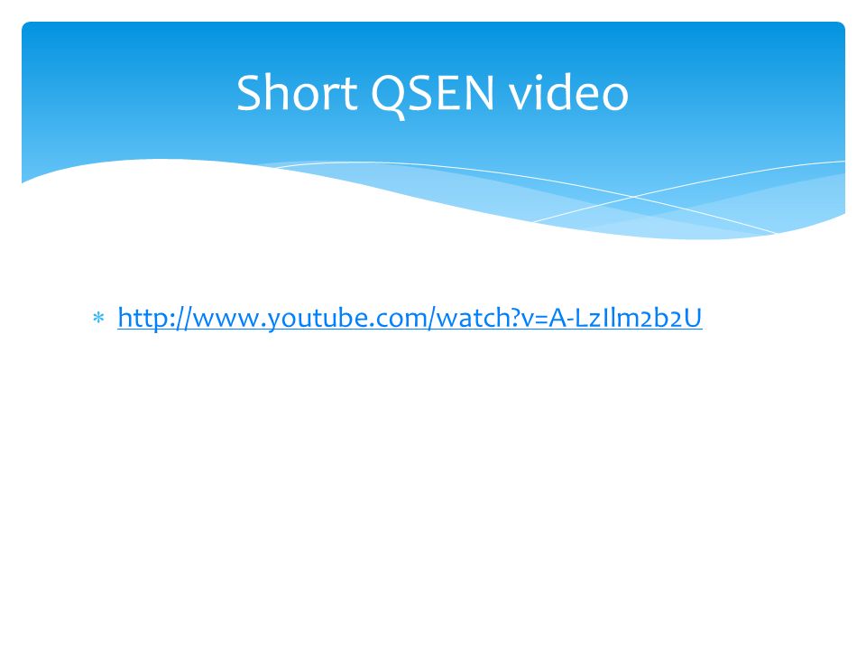 Short QSEN video   v=A-LzIlm2b2U