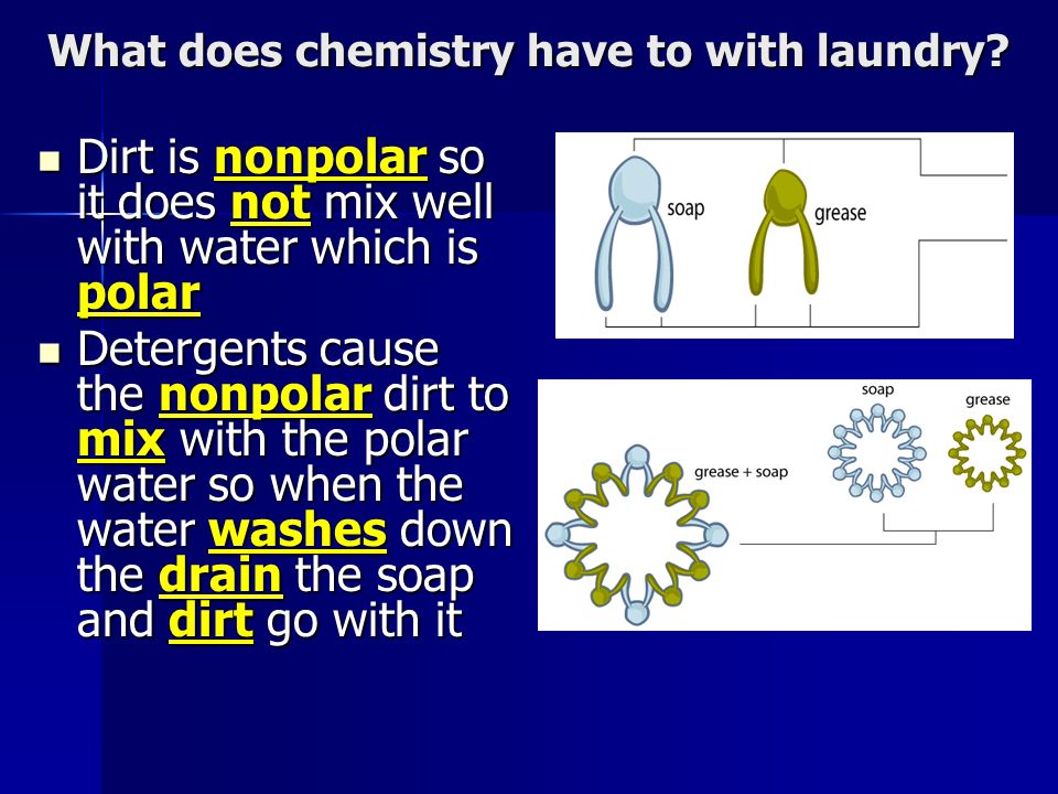 What does chemistry have to with laundry