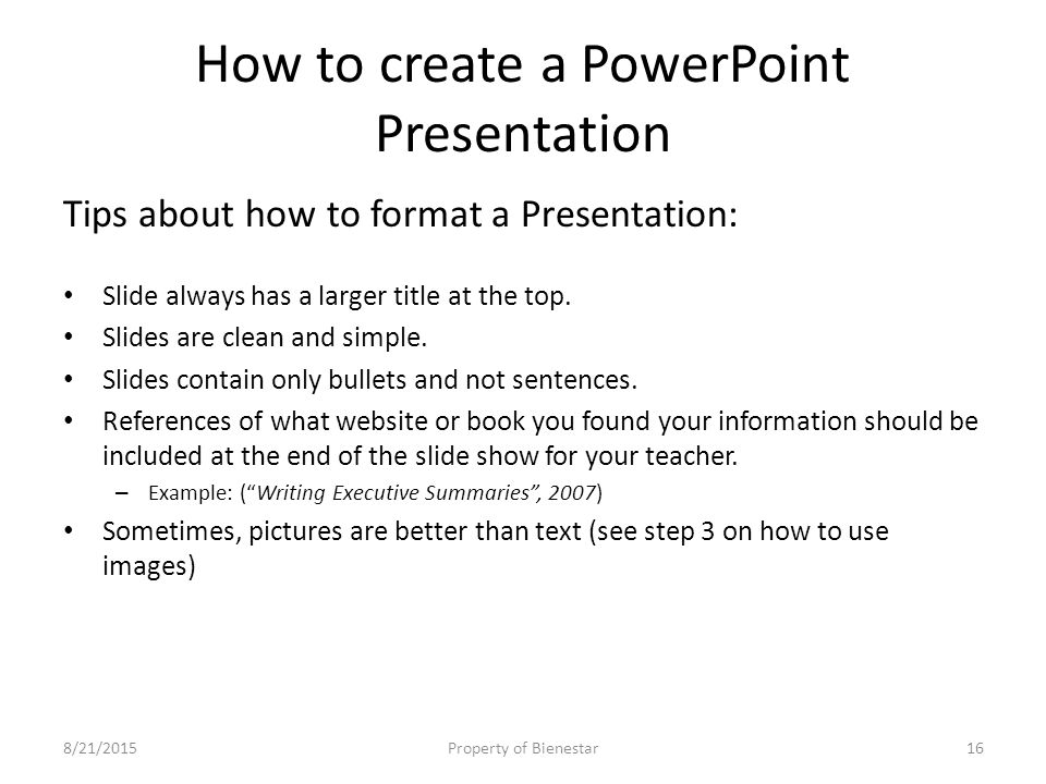 How to create a PowerPoint Presentation