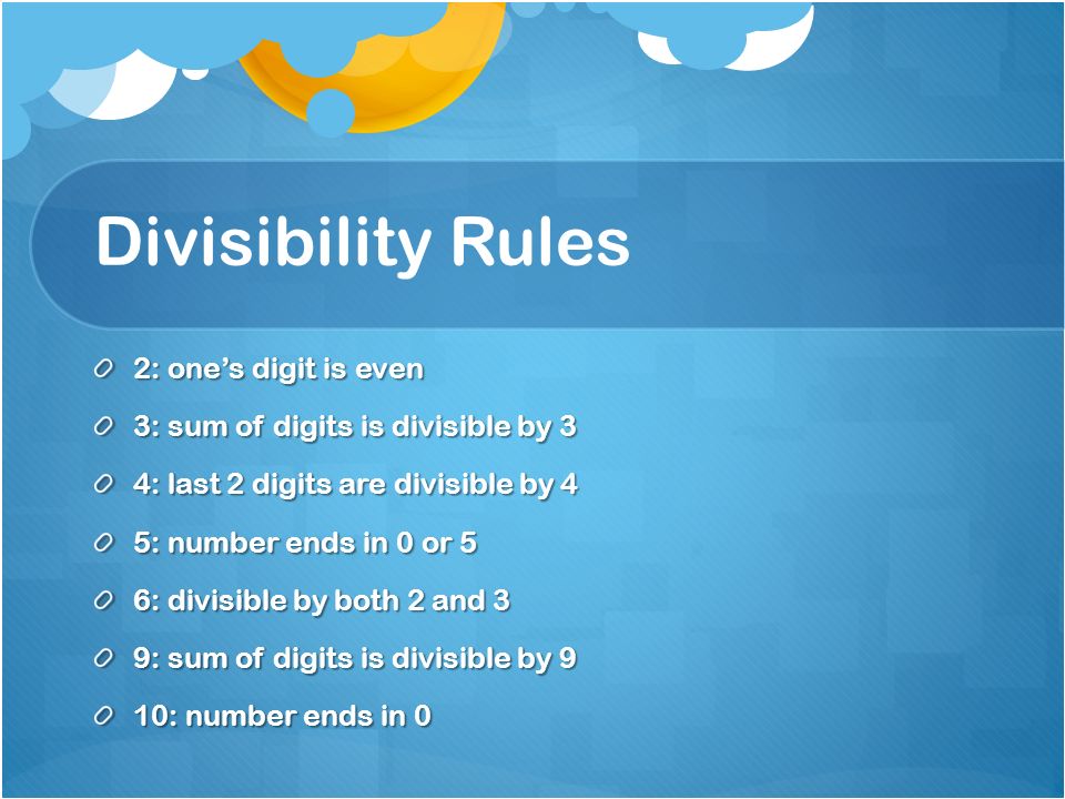 Divisibility Rules 2: one’s digit is even
