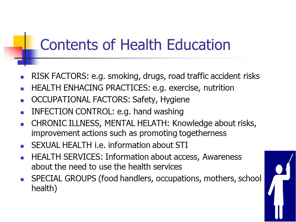 Contents of Health Education