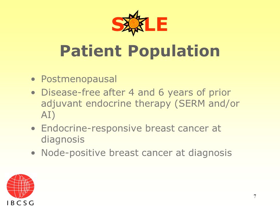 S LE Patient Population Postmenopausal