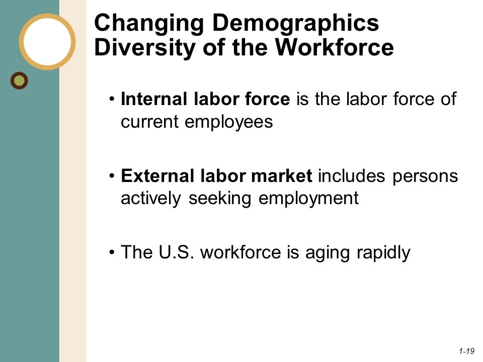 Changing Demographics Diversity of the Workforce