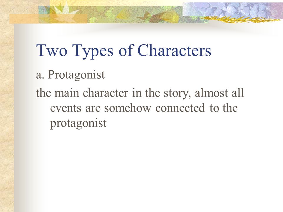 Two Types of Characters