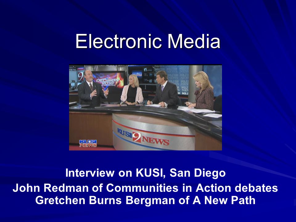 Interview on KUSI, San Diego