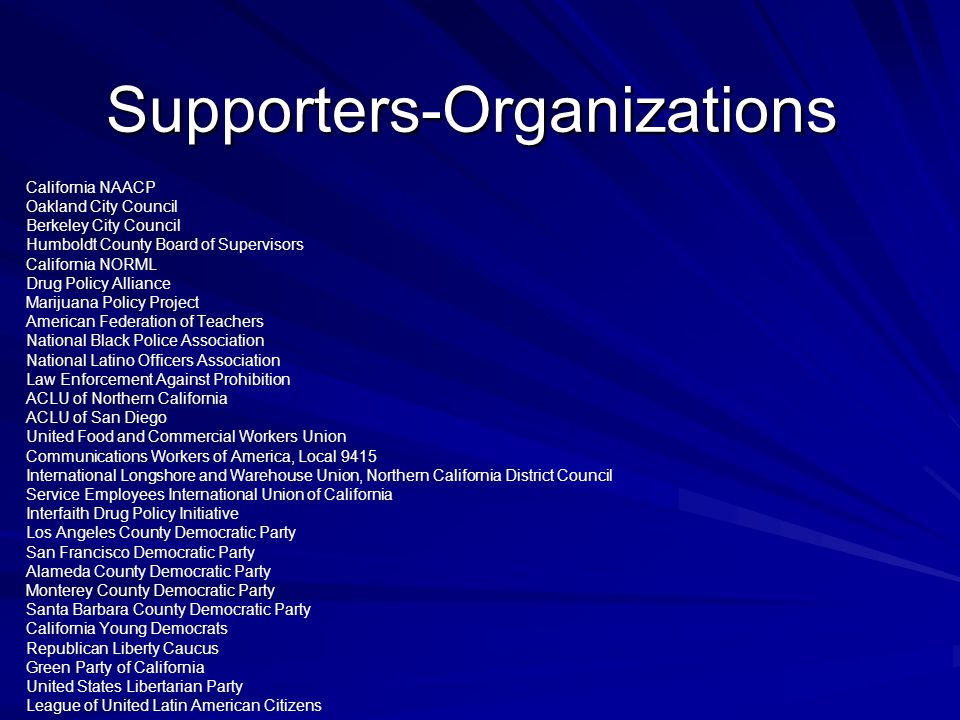 Supporters-Organizations