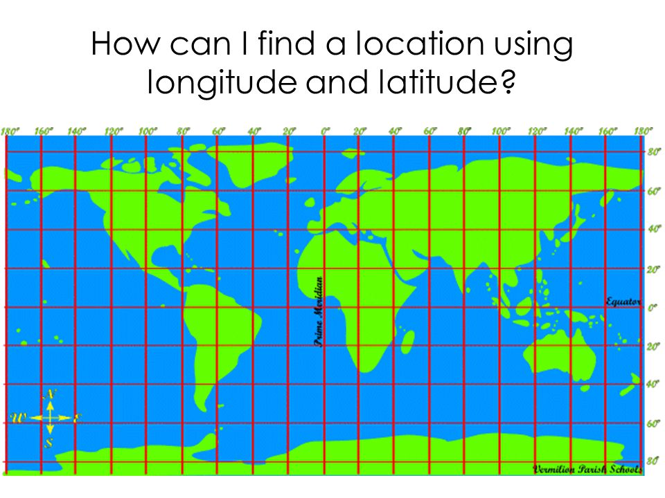 How can I find a location using longitude and latitude