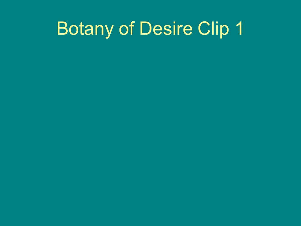 Botany of Desire Clip 1