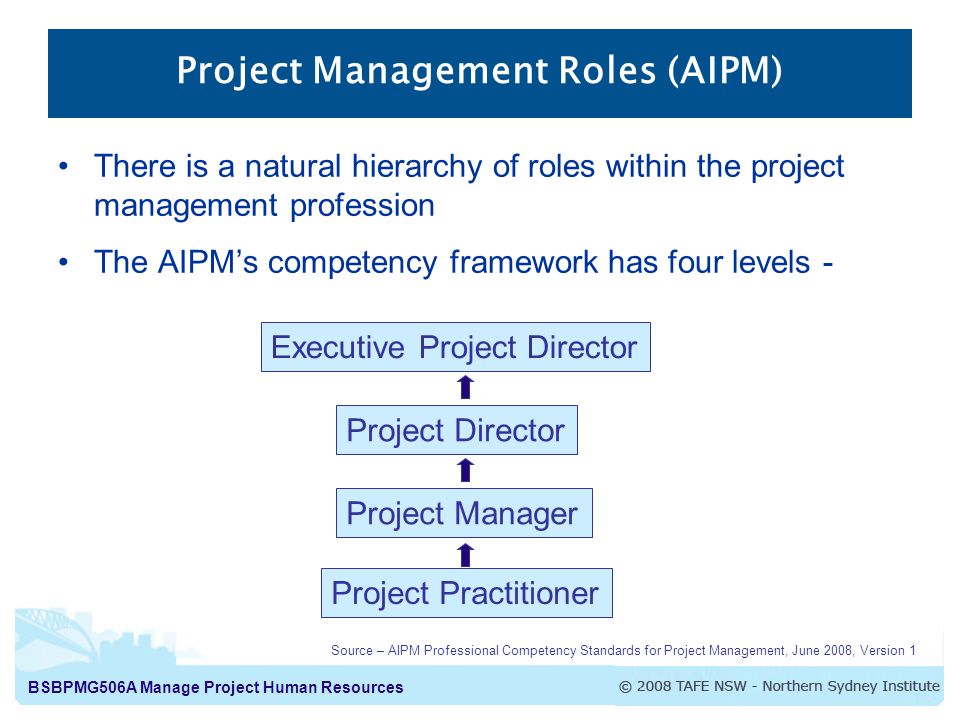 Project Management Roles (AIPM)