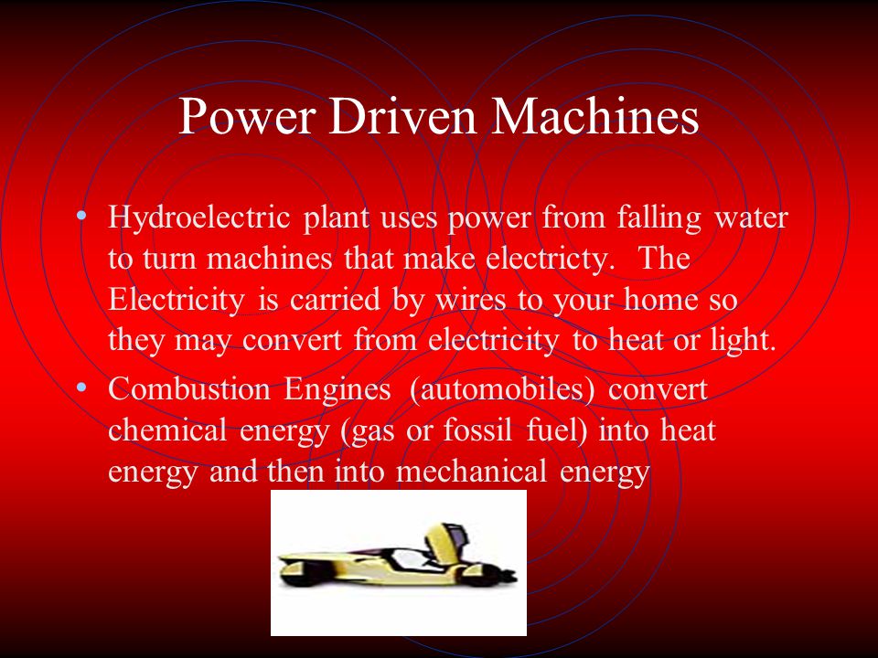 Power Driven Machines