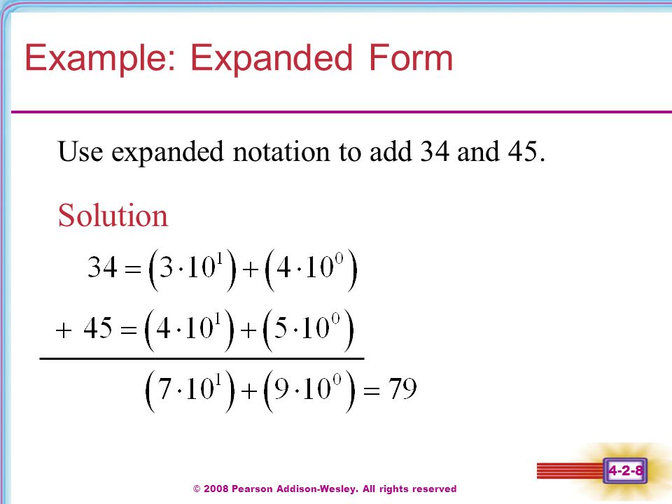 Example: Expanded Form