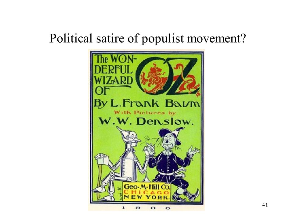 Political satire of populist movement