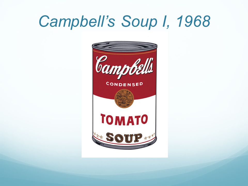 Campbell’s Soup I, 1968