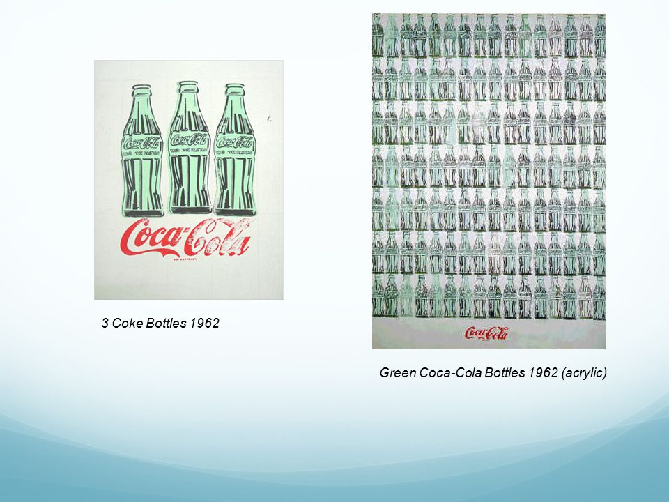 Green Coca-Cola Bottles 1962 (acrylic)