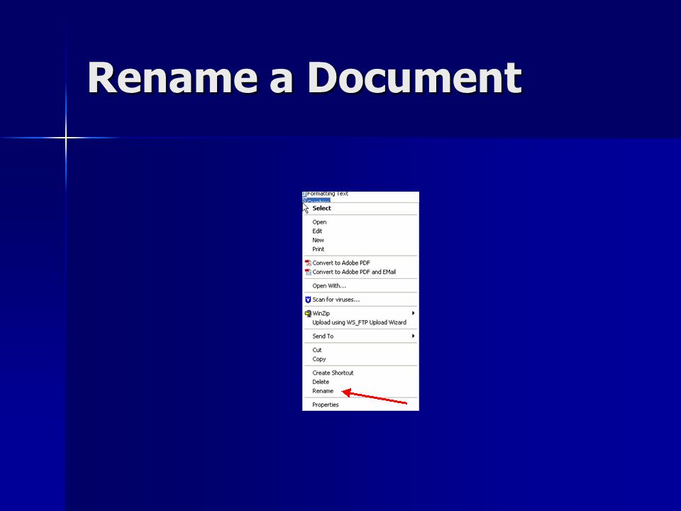 Rename a Document
