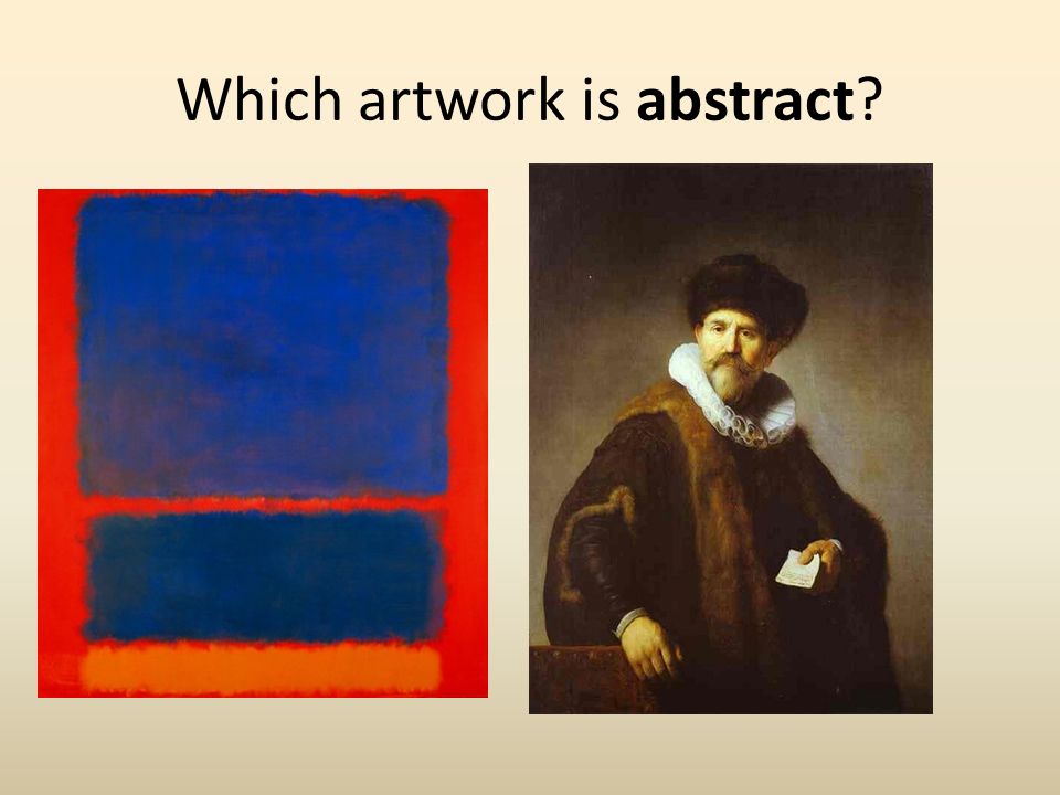 Which artwork is abstract