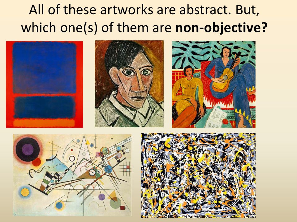 All of these artworks are abstract
