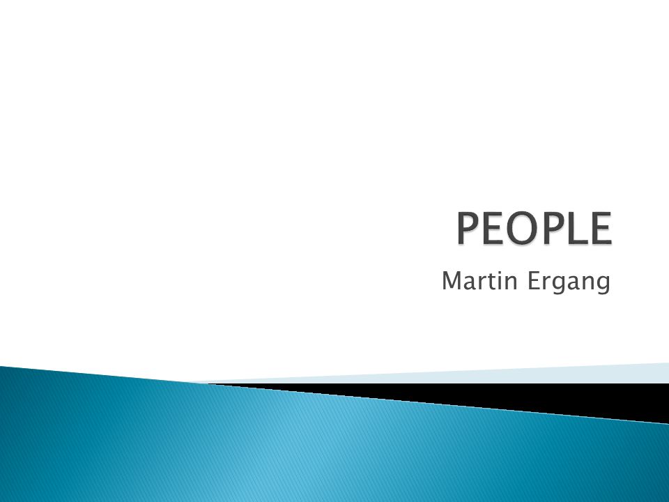 PEOPLE Martin Ergang