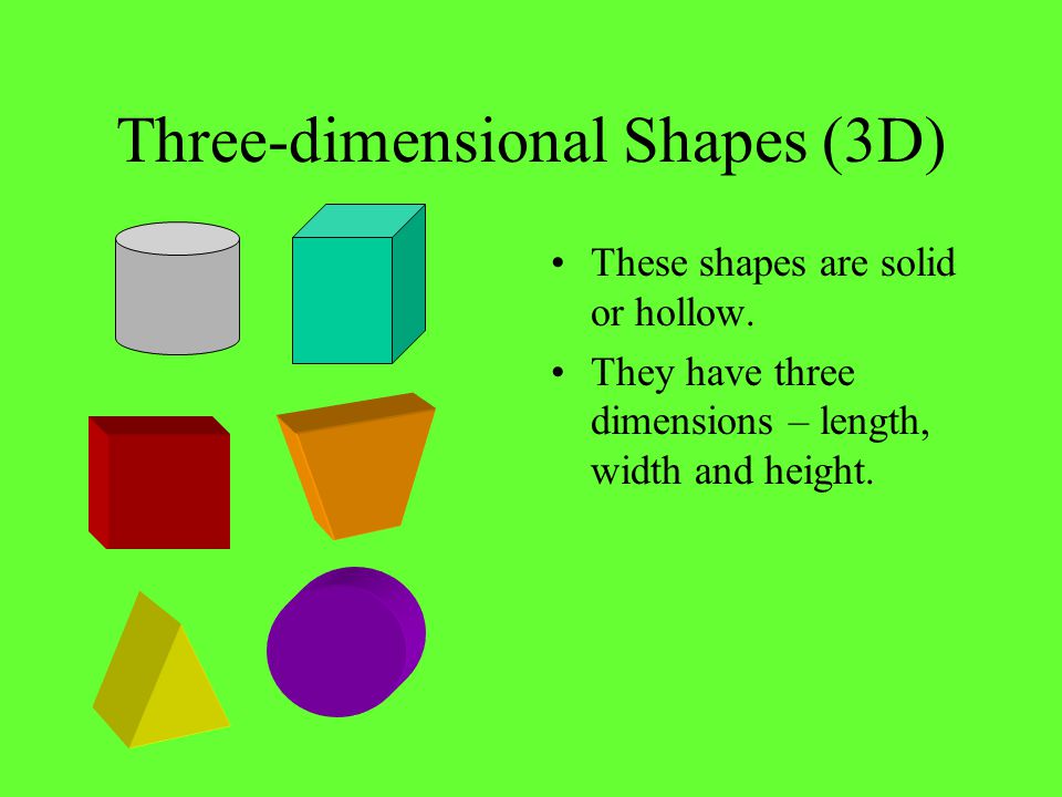 Three-dimensional Shapes (3D)