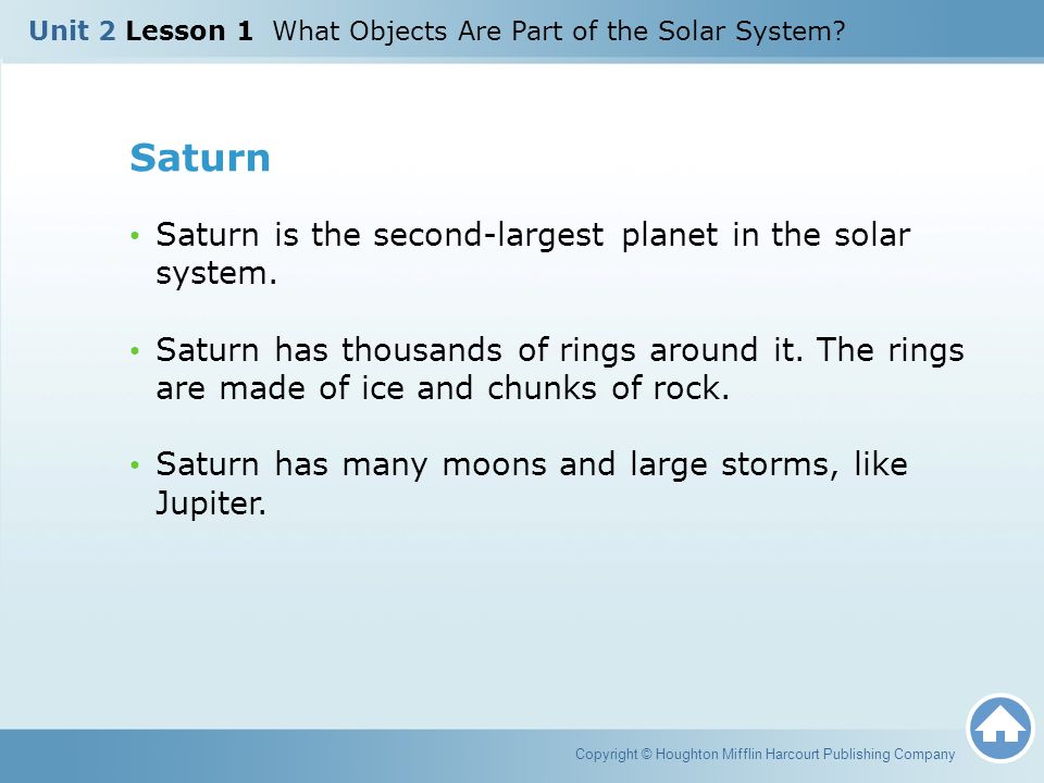 Saturn Saturn is the second-largest planet in the solar system.