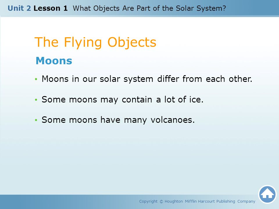 The Flying Objects Moons