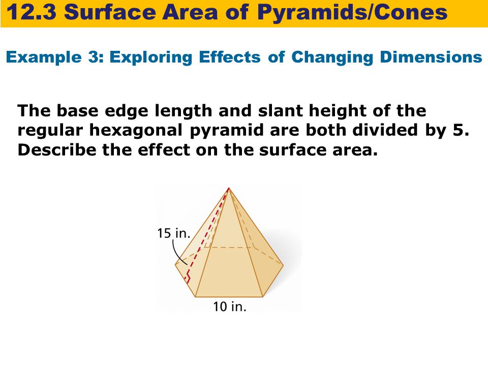 Example 3: Exploring Effects of Changing Dimensions
