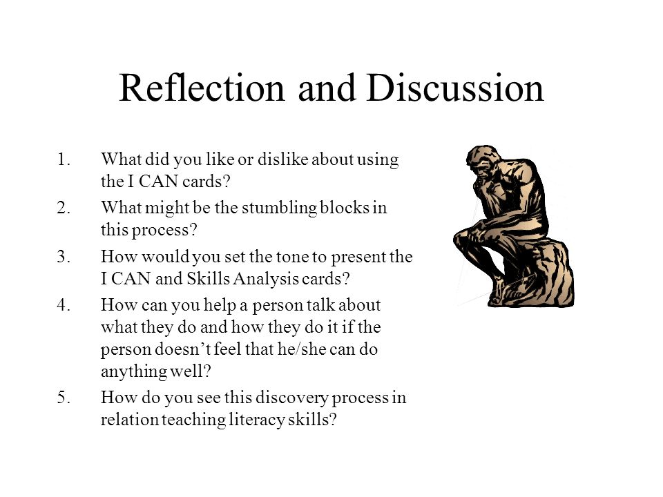 Reflection and Discussion