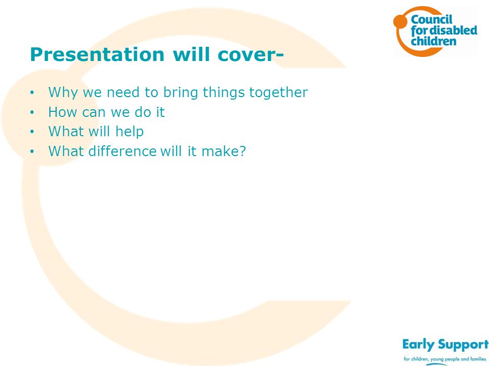 Presentation will cover-