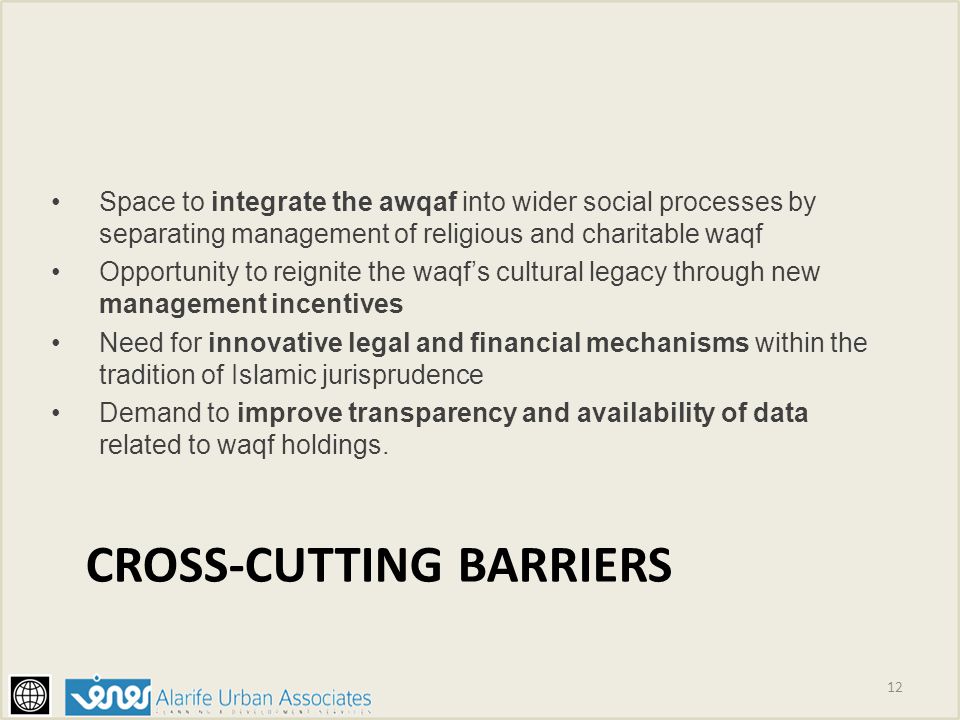 Cross-cutting barriers