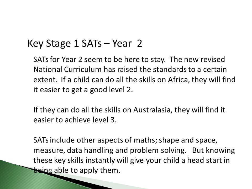 Key Stage 1 SATs – Year 2
