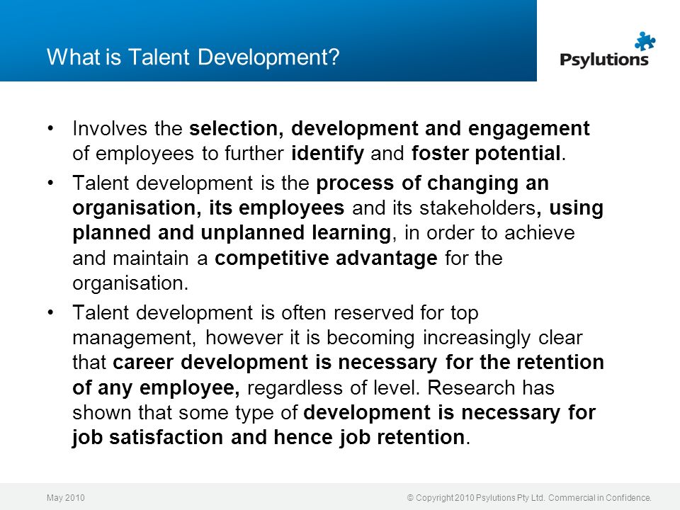 What is Talent Development