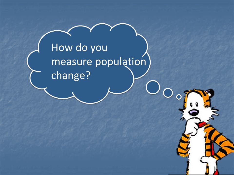 How do you measure population change