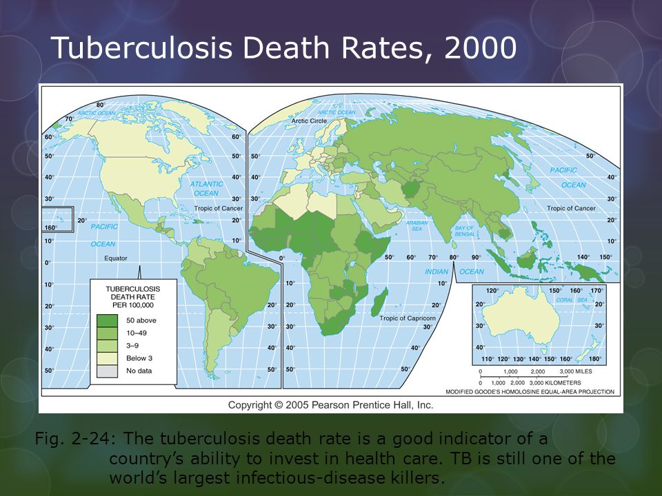 Tuberculosis Death Rates, 2000