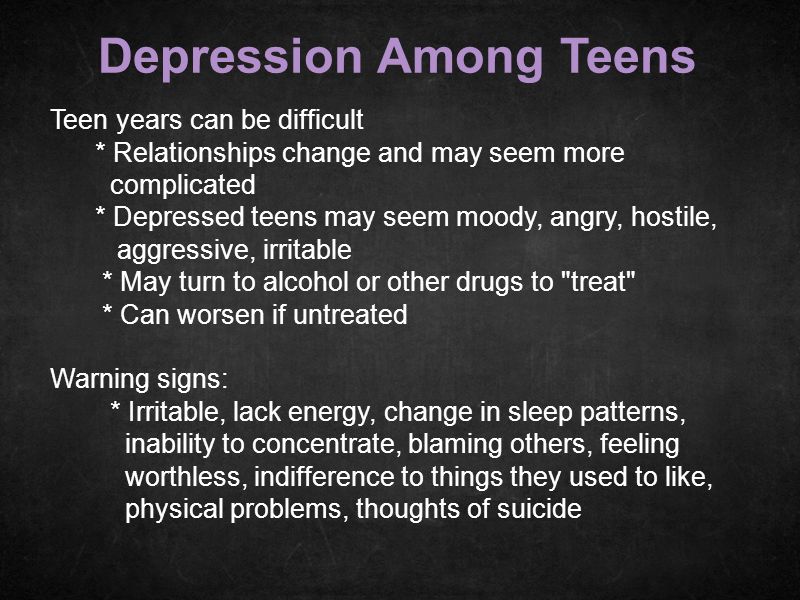 Depression Among Teens