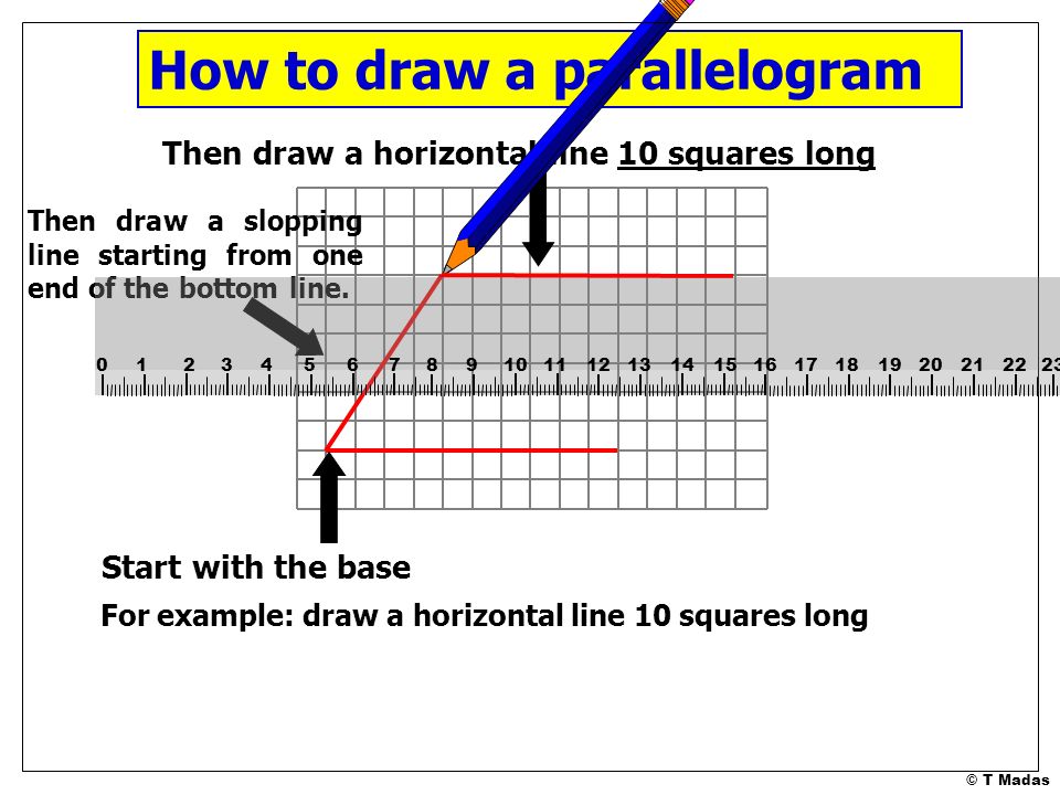 How to draw a parallelogram