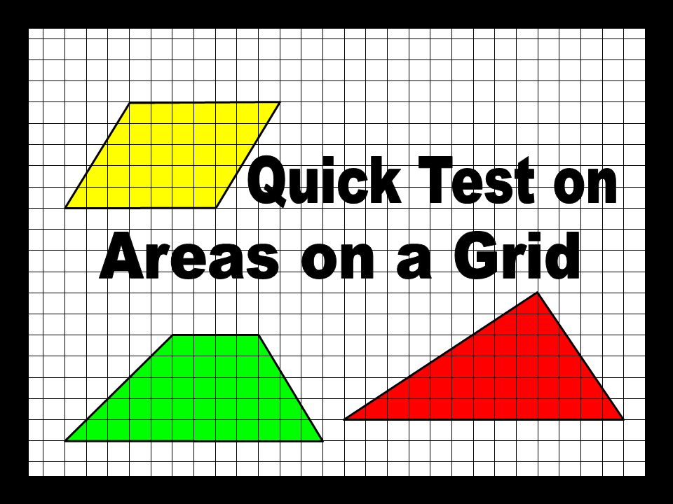 Quick Test on Areas on a Grid © T Madas