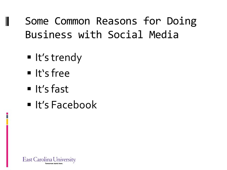 Some Common Reasons for Doing Business with Social Media