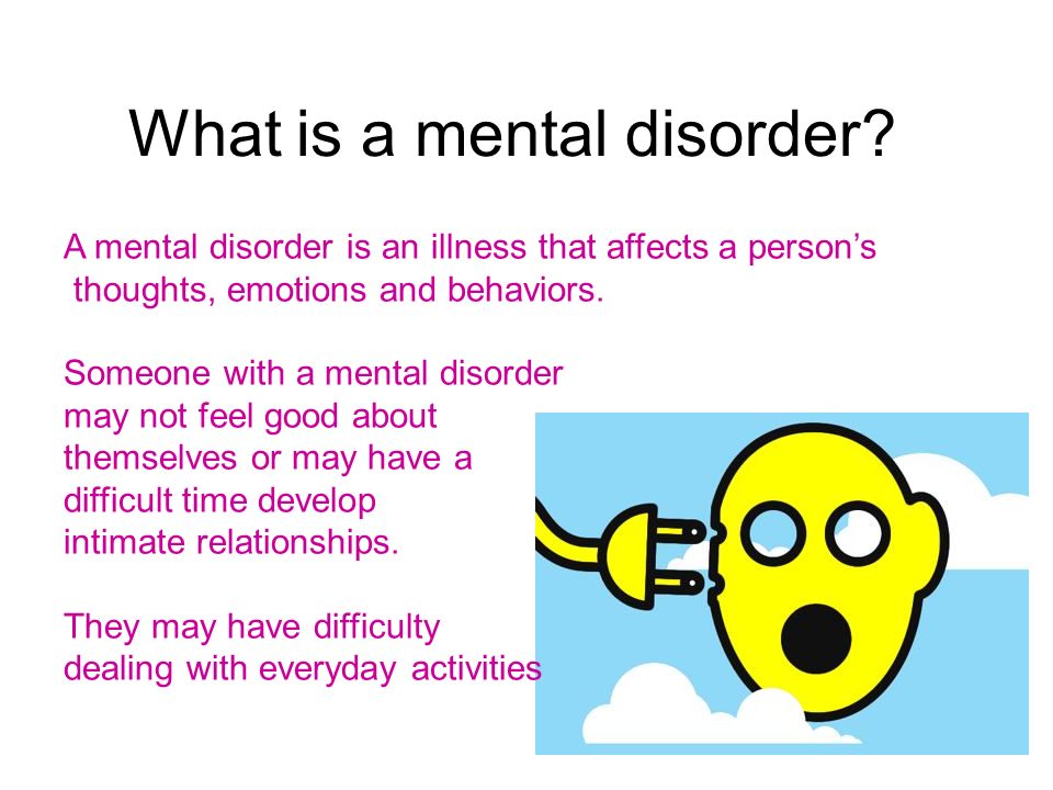 What is a mental disorder