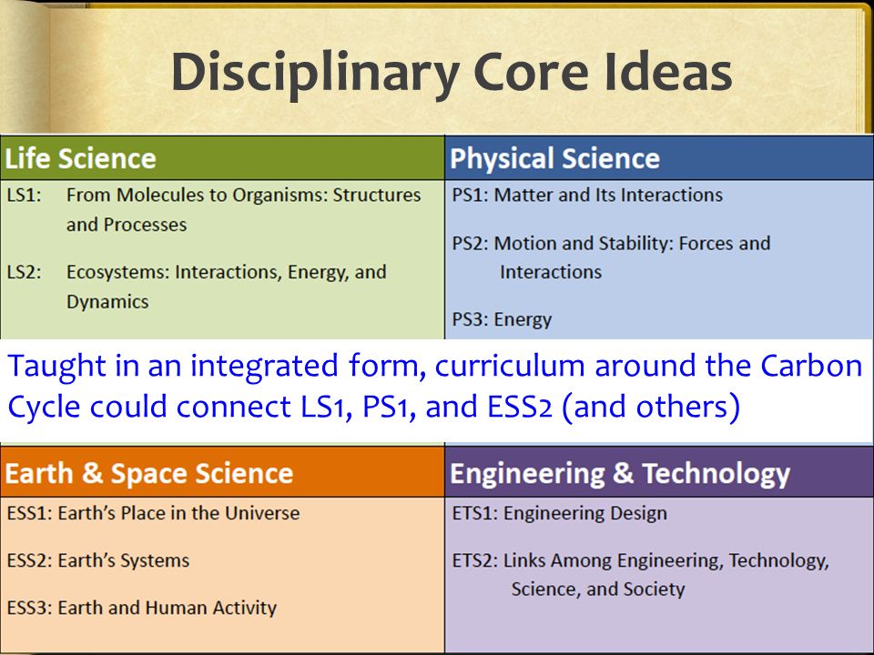 Disciplinary Core Ideas