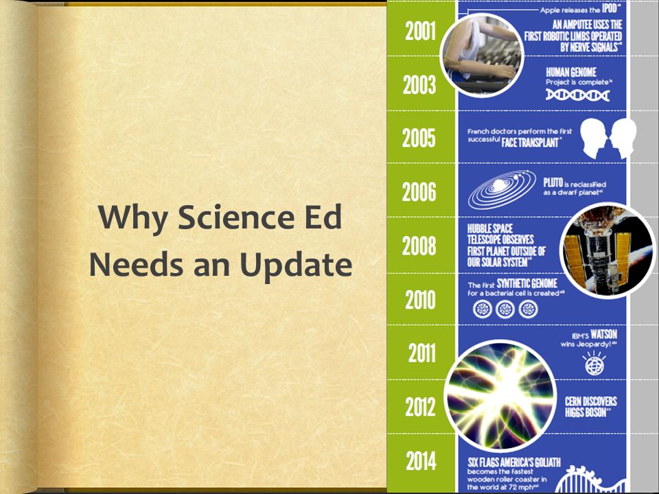 Why Science Ed Needs an Update