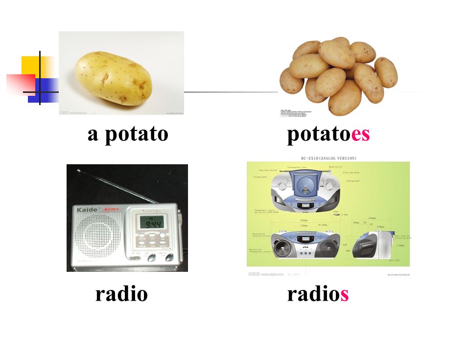 a potato potatoes radio radios